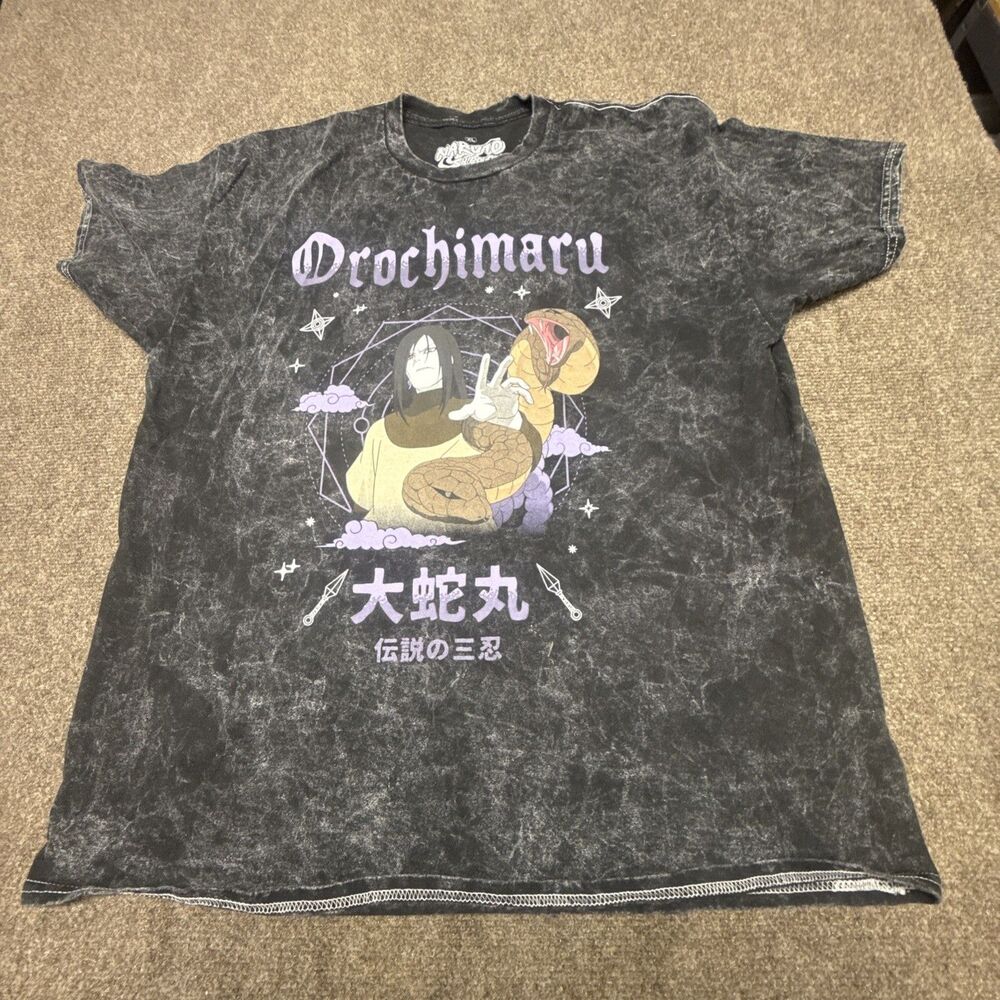 Men’s XL Naruto Shippuden - Orochimaru Reach T-Shirt - Crunchyroll Exclusive